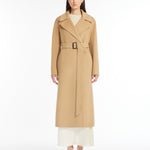 Cappotto lungo a vestaglia in lana 2425016041 065 MAX MARA WEEKEND Beige 