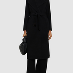 Cappotto lungo a vestaglia in lana 2425016041 013 MAX MARA WEEKEND Black 