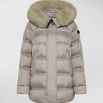 Piumino con pelliccia PED5110 01181903 852 PEUTEREY Beige 