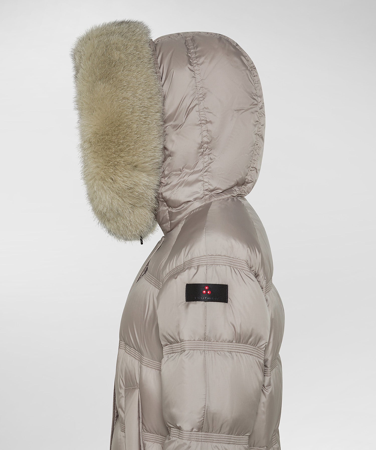 Piumino con pelliccia PED5110 01181903 852 PEUTEREY Beige 