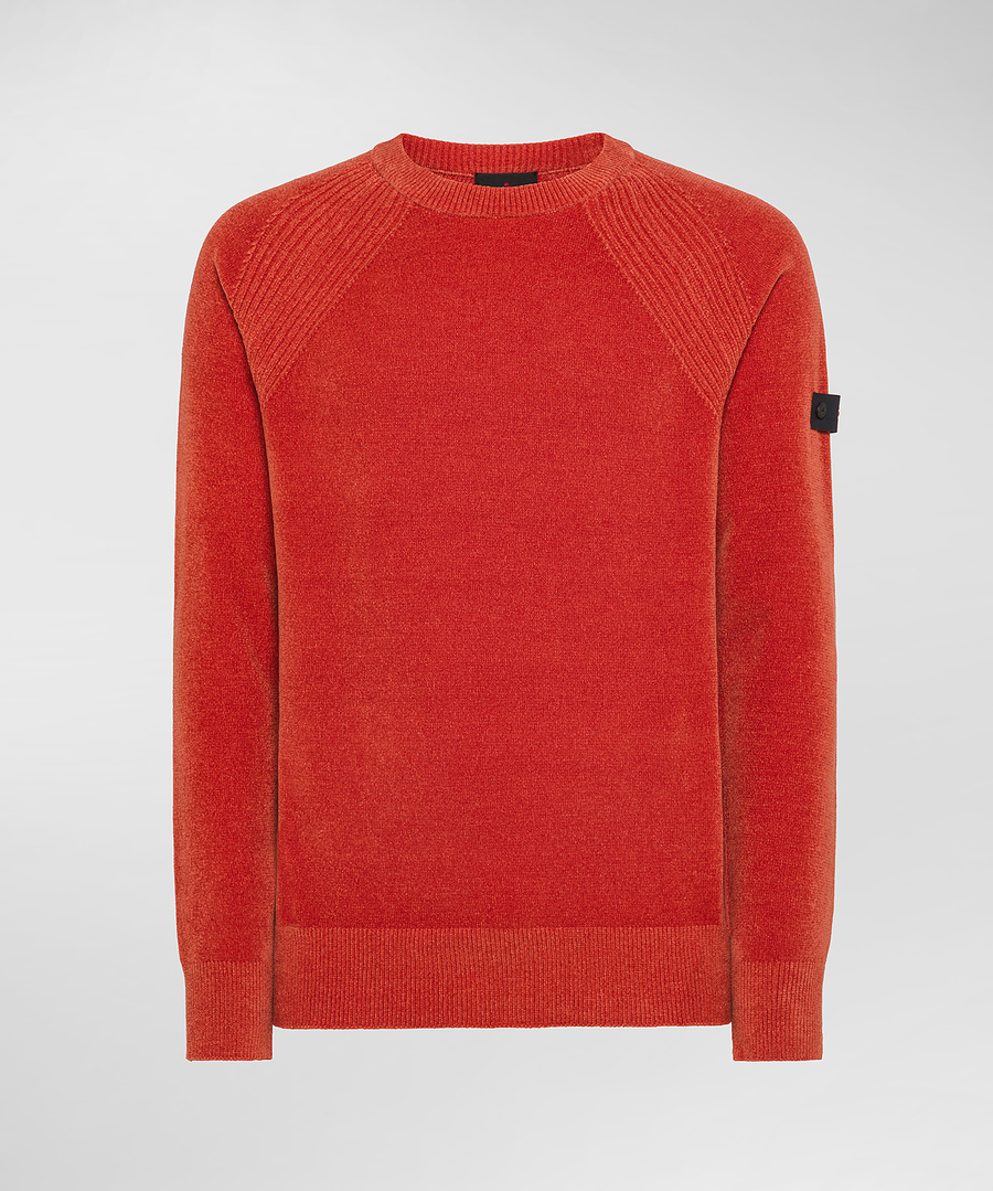 Maglia girocollo in ciniglia PEU5258 99011970 024 PEUTEREY Jaffa orange 