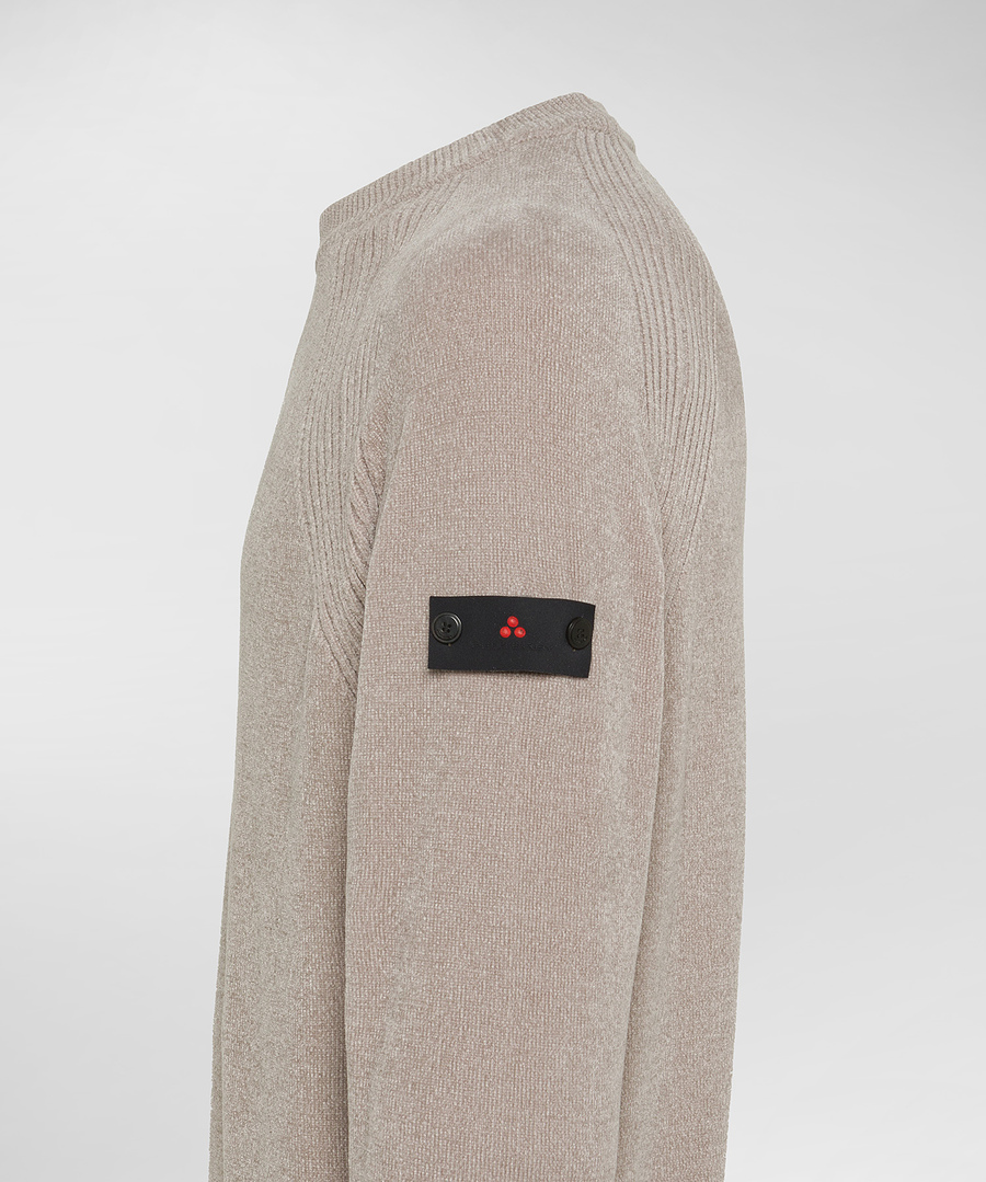 Maglia girocollo in ciniglia PEU5258 99011970 736 PEUTEREY Natural 