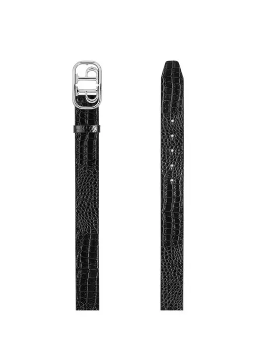 Cintura in pelle stampa cocco MAL0053 PLE010N 0291 PHILIPP PLEIN Black/nickel 