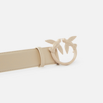 Cintura alta Love Birds in pelle 4cm 100120A1K2 C50B PINKO Beige-grigio fumo block 