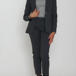 Blazer monopetto stretch 100254A24 I76 PINKO Grigio 