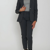 Blazer monopetto stretch 100254A24 I76 PINKO Grigio 