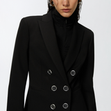 Blazer in tessuto tecnico punto stoffa 100256A24C Z99 PINKO Black 