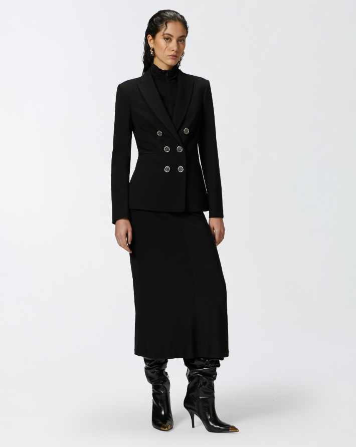 Blazer in tessuto tecnico punto stoffa 100256A24C Z99 PINKO Black 