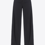 Pantaloni palazzo crêpe stretch 100331A20Q Z99 PINKO Black 