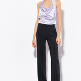 Pantaloni palazzo crêpe stretch 100331A20Q Z99 PINKO Black 
