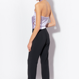 Pantaloni palazzo crêpe stretch 100331A20Q Z99 PINKO Black 