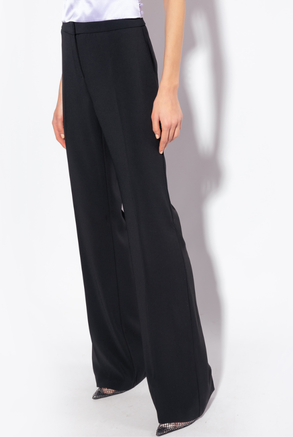 Pantaloni palazzo crêpe stretch 100331A20Q Z99 PINKO Black 