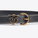 Cintura in pelle bottalata 102820A158 Z99Q PINKO Nero-antigue 