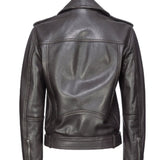 Biker in pelle 103897A21L M04 PINKO Marrone oltre buio 
