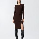 Maglia girocollo in cannetè di lana 104020A15S M28 PINKO Testa di moro 