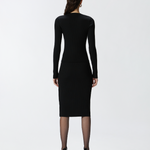 Maglia girocollo in cannetè di lana 104020A15S Z99 PINKO Nero 