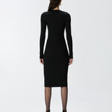 Maglia girocollo in cannetè di lana 104020A15S Z99 PINKO Nero 