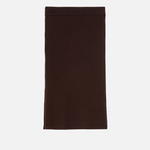 Gonna longuette in maglia a costine con bottoni 104021A15S M28 PINKO Testa di moro 