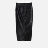 Gonna midi effetto pelle con spacco al fondo 1041457105 Z99 PINKO Black 