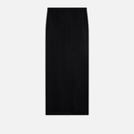 Gonna lunga in satin con spacco sul retro 104173A24V Z99 PINKO Nero limousine 