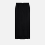 Gonna lunga in satin con spacco sul retro 104173A24V Z99 PINKO Nero limousine 
