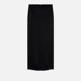 Gonna lunga in satin con spacco sul retro 104173A24V Z99 PINKO Nero limousine 