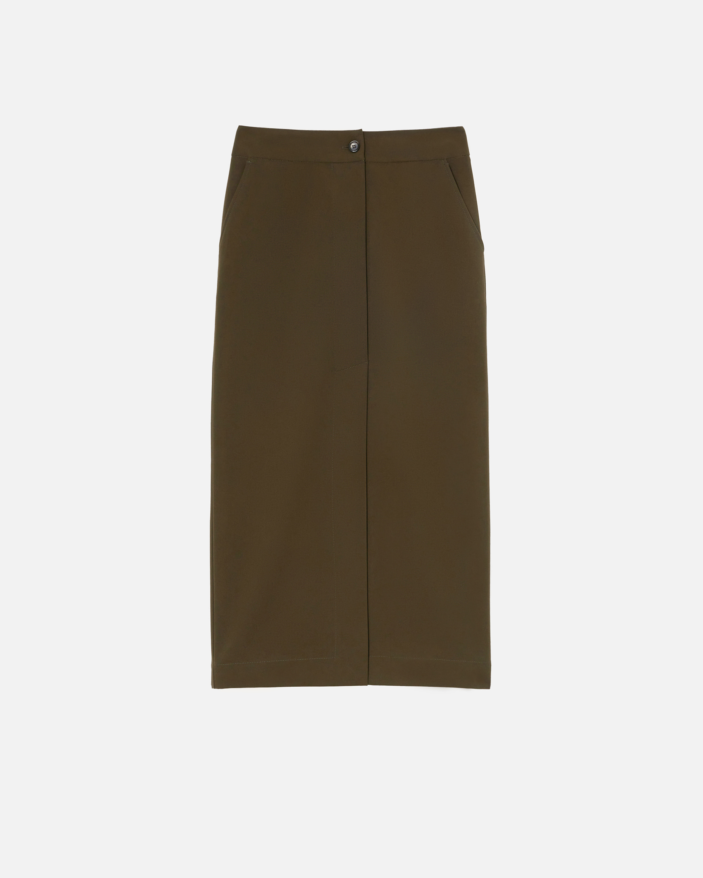 Gonna lunga utility tessuto fluido<BR/><BR/> 104190A18E X93 PINKO Verde-amazzonia 