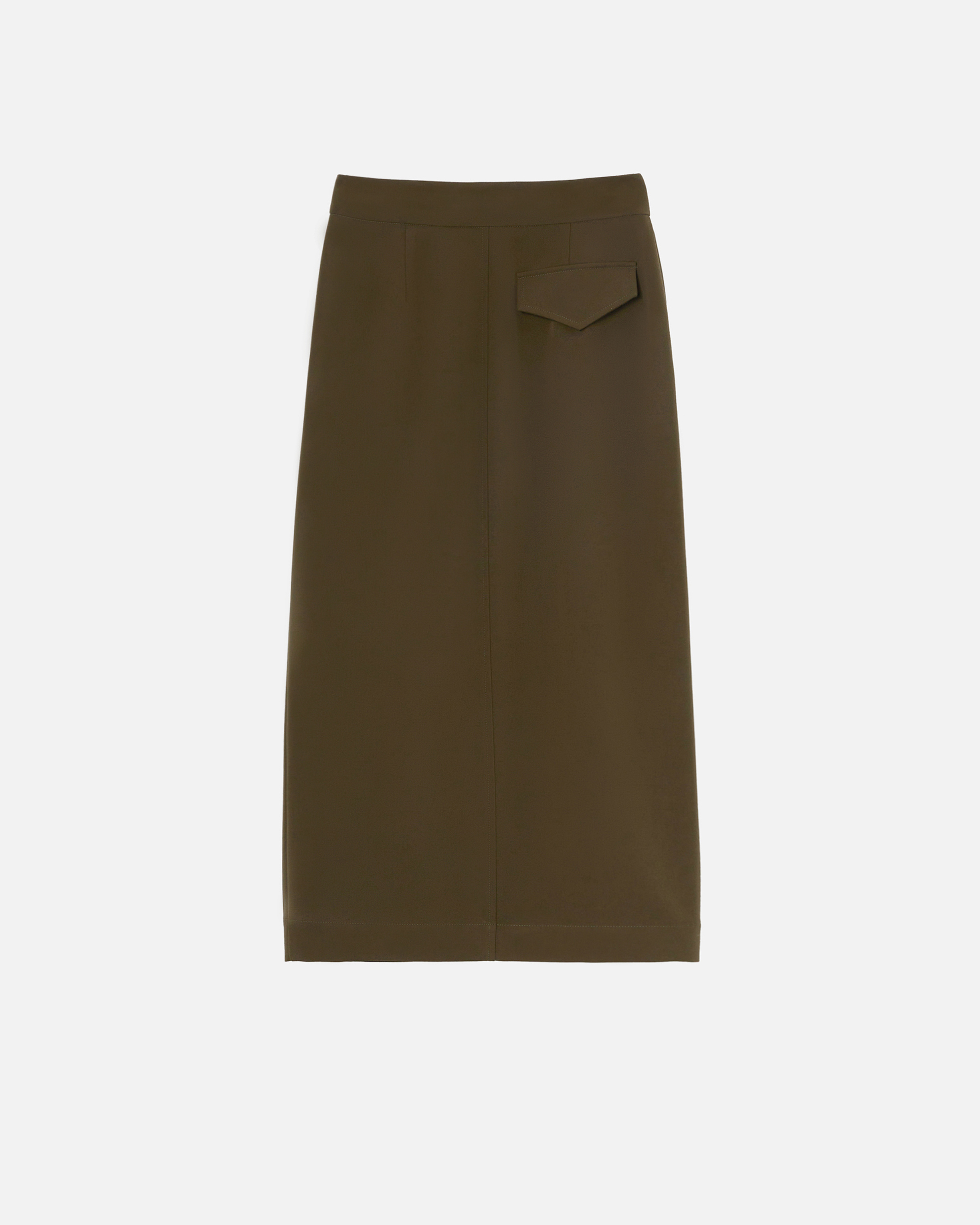 Gonna lunga utility tessuto fluido<BR/><BR/> 104190A18E X93 PINKO Verde-amazzonia 