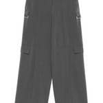 Pantaloni cargo fluidi a gamba ampia 104480A18E I72 PINKO Grigio 