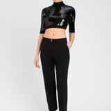 Pantalone in misto viscosa 242TT2048 00006 TWIN SET Black 