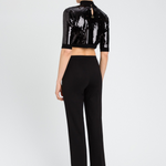 Pantalone in misto viscosa 242TT2048 00006 TWIN SET Black 