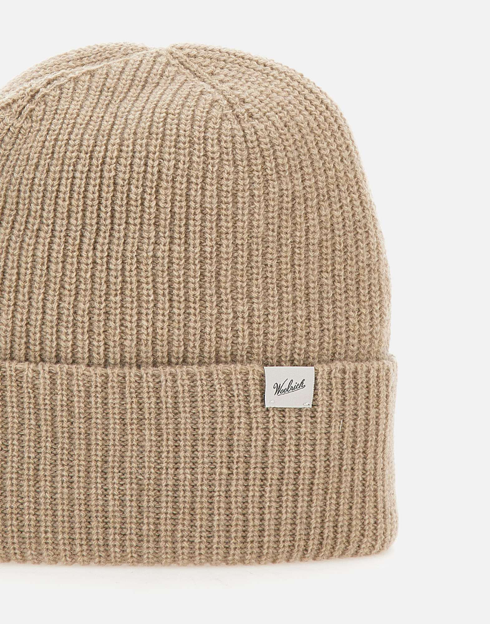 Berretto in misto lana vergine CFWOAC0331MRUF0659 8925 WOOLRICH Feather beige 