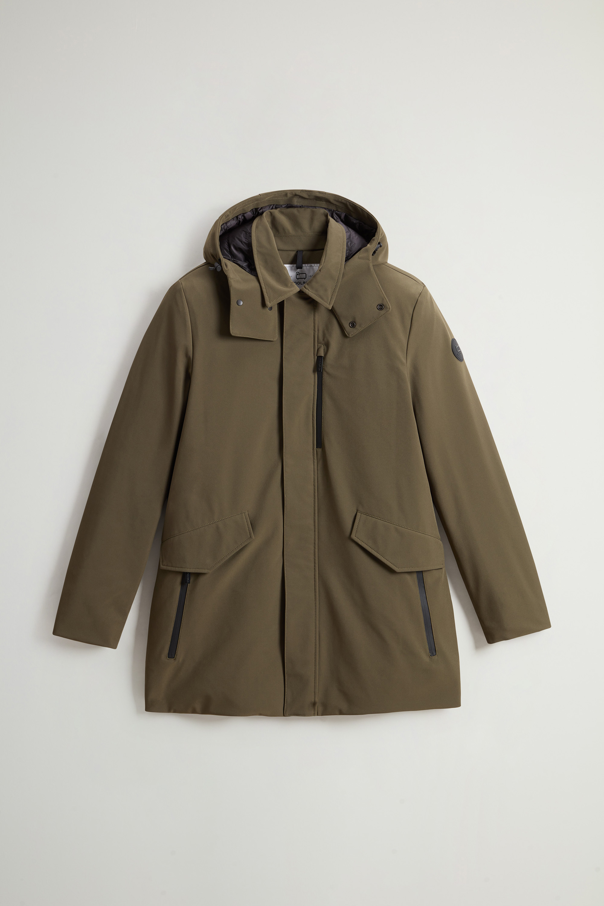 Cappotto in Softshell CFWOOU0792MRUT3496 614 WOOLRICH Dark green 