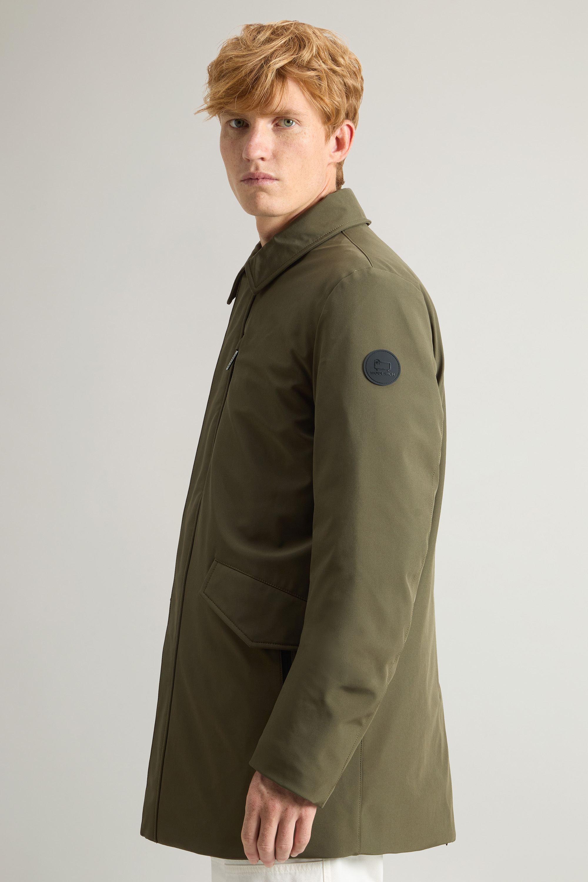 Cappotto in Softshell CFWOOU0792MRUT3496 614 WOOLRICH Dark green 