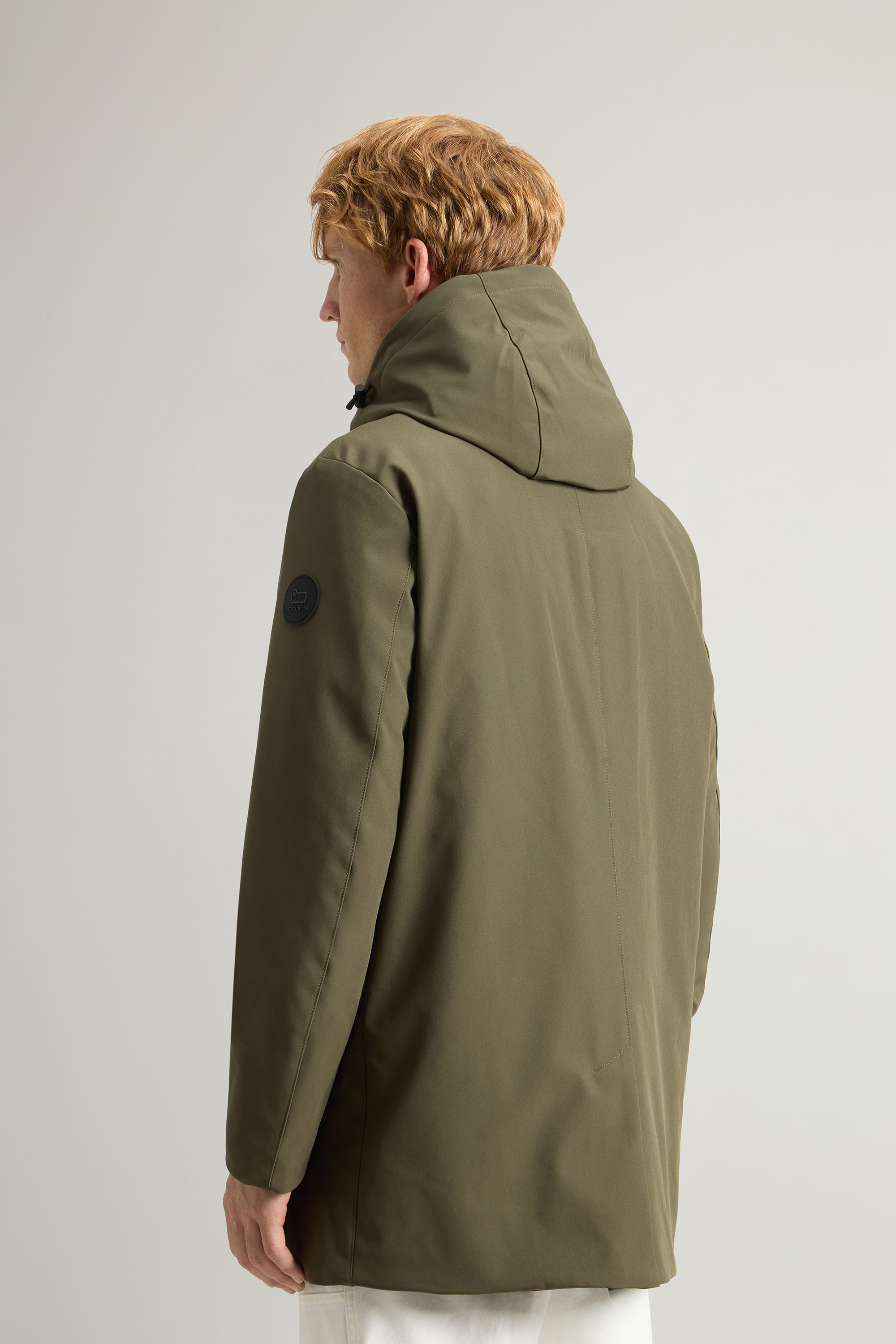 Cappotto in Softshell CFWOOU0792MRUT3496 614 WOOLRICH Dark green 