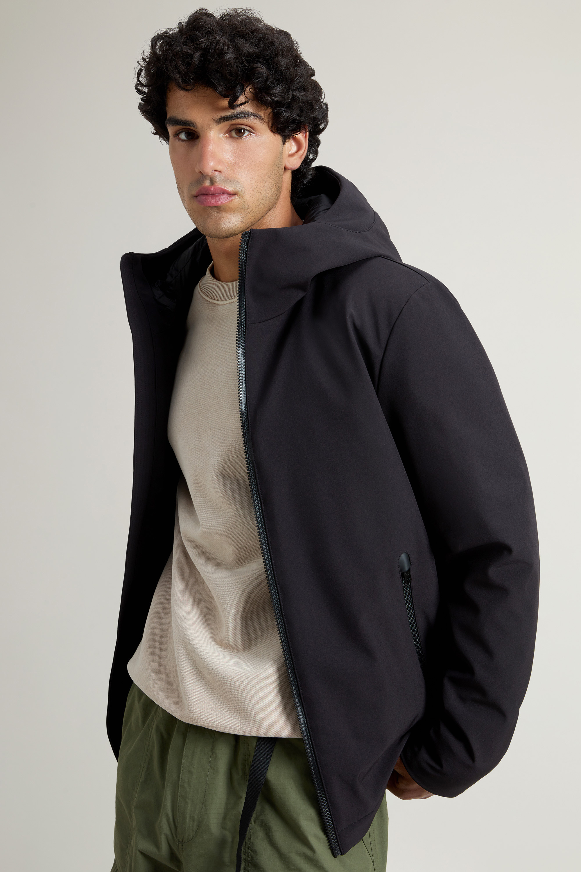 Giacca in Softshell CFWOOU1047MRUT3496 100 WOOLRICH Black 