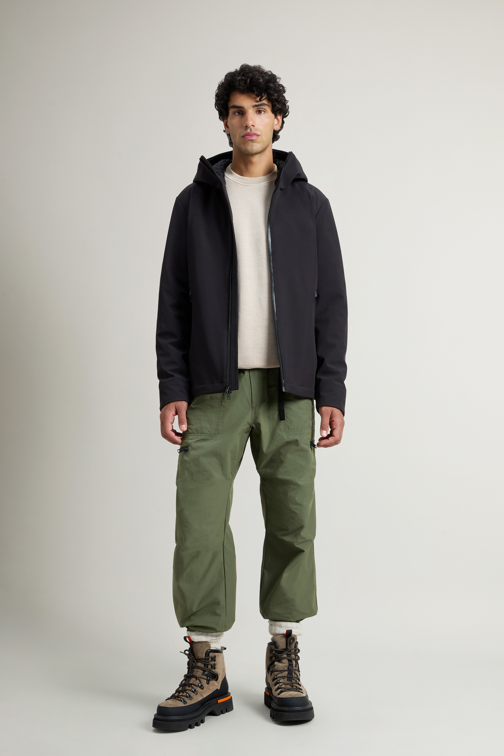 Giacca in Softshell CFWOOU1047MRUT3496 100 WOOLRICH Black 