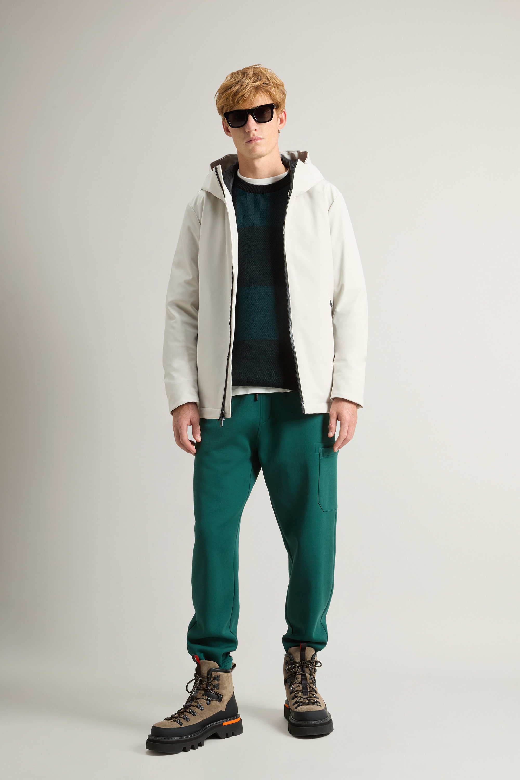 Giacca in Softshell CFWOOU1047MRUT3496 811 WOOLRICH Sand rock 