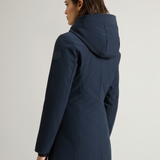 Parka in Softshell CFWWOU0889FRUT3496 3989 WOOLRICH Melton blue 