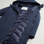 Parka in Softshell CFWWOU0889FRUT3496 3989 WOOLRICH Melton blue 