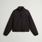 Felpa in misto cotone a collo alto CFWWSW0136FRUT3865 100 WOOLRICH Black 