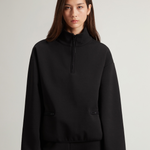 Felpa in misto cotone a collo alto CFWWSW0136FRUT3865 100 WOOLRICH Black 