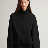 Felpa in misto cotone a collo alto CFWWSW0136FRUT3865 100 WOOLRICH Black 