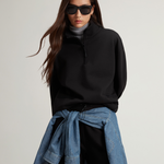 Felpa in misto cotone a collo alto CFWWSW0136FRUT3865 100 WOOLRICH Black 