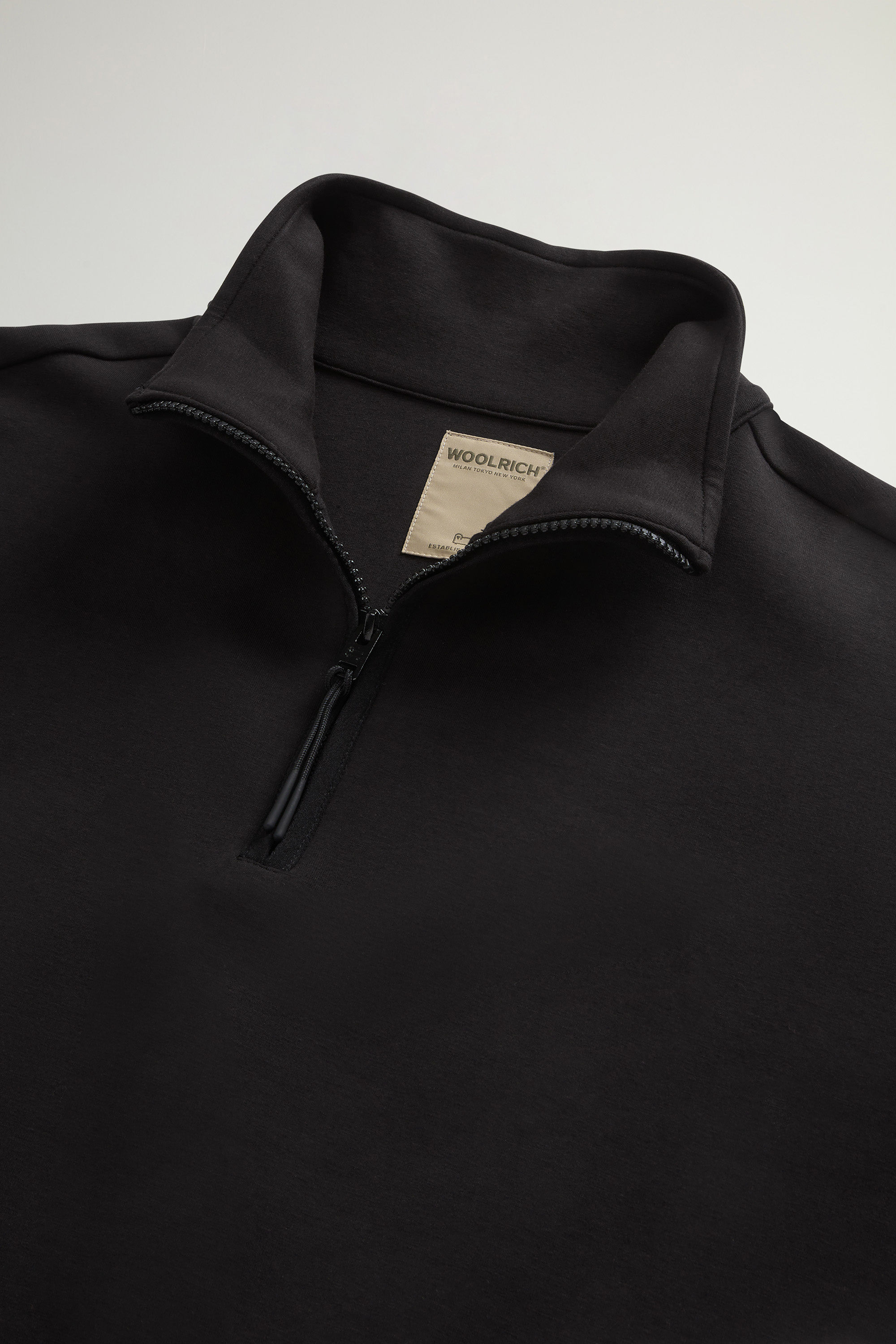 Felpa in misto cotone a collo alto CFWWSW0136FRUT3865 100 WOOLRICH Black 