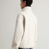 Felpa in misto cotone a collo alto CFWWSW0136FRUT3865 8743 WOOLRICH Milky cream 