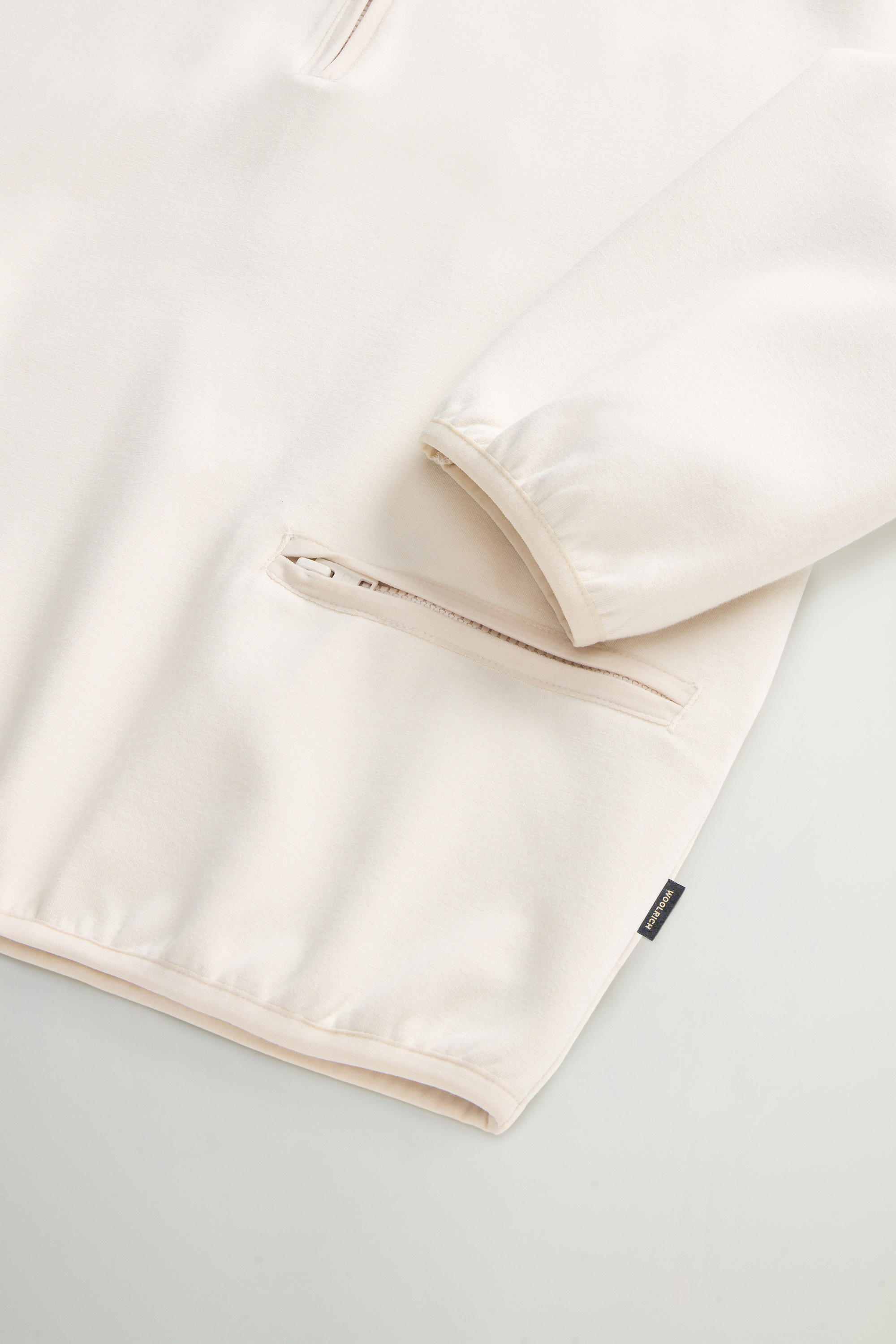 Felpa in misto cotone a collo alto CFWWSW0136FRUT3865 8743 WOOLRICH Milky cream 