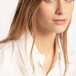 Camicia in jacquard chevron TEMPERATURA 1 Z06 PINKO White 
