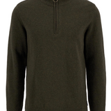 Maglia con mezza zip MKN0837 MKN OL91 BARBOUR Oliva 