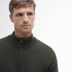 Maglia con mezza zip MKN0837 MKN OL91 BARBOUR Oliva 